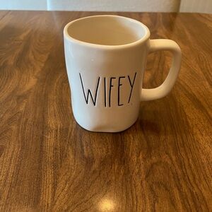 Rae Dunn White Ceramic 'Wifey' Mug